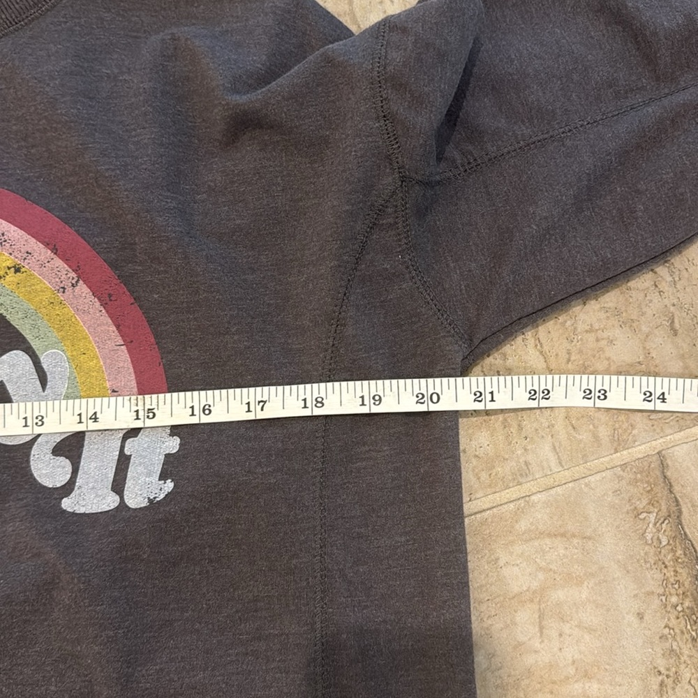 Wildfox Heather Gray "Easy Does It" Statement Swe… - image 6